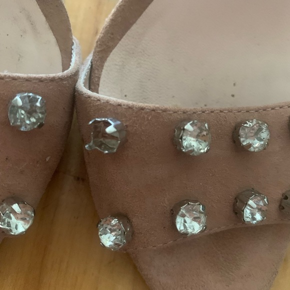 Loeffler Randall Suede Block Heel Sandals - Picture 3 of 7